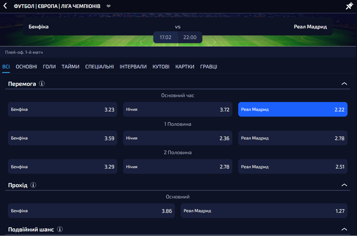 Матч-центр AllwinUA: статистика, таймлайн і підказки для live-рішень